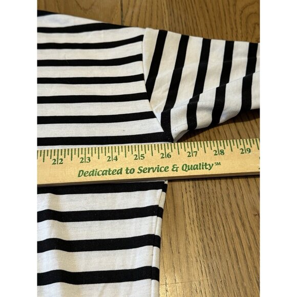 Lularoe Hi-Low‎ Midi Dress Size Medium Striped Short Sleeve Scoop Neck Comfort - Picture 5 of 9